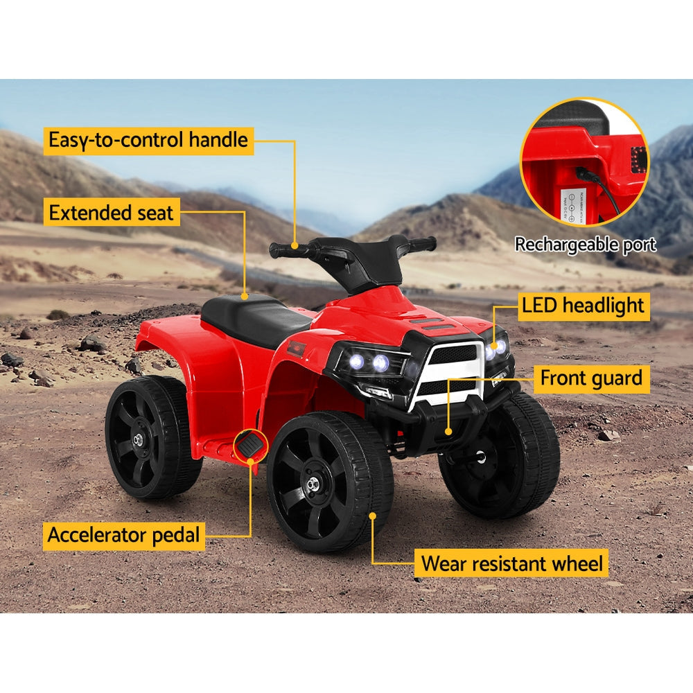 Rigo Kids ATV Quad Ride On Motorbike - Red