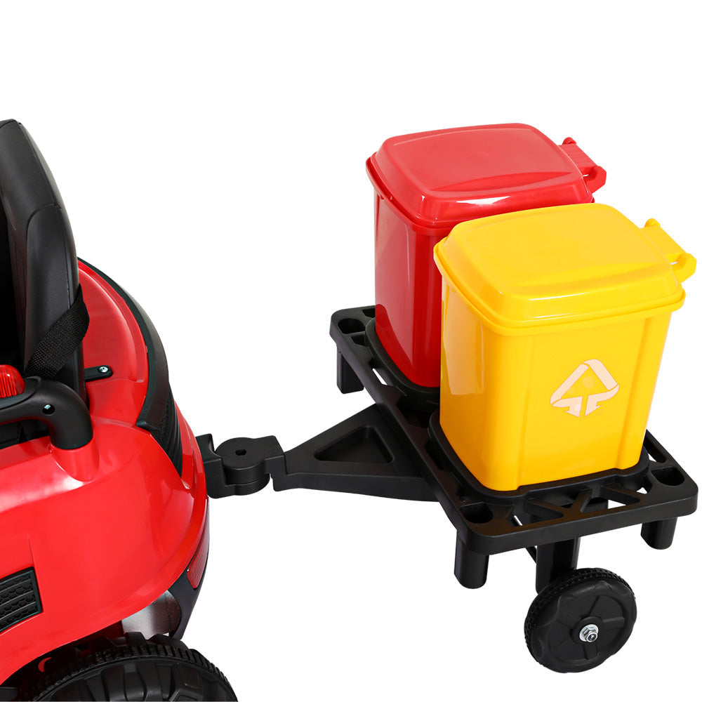 Rigo Kids Electric Sweeper Truck Ride On - Red