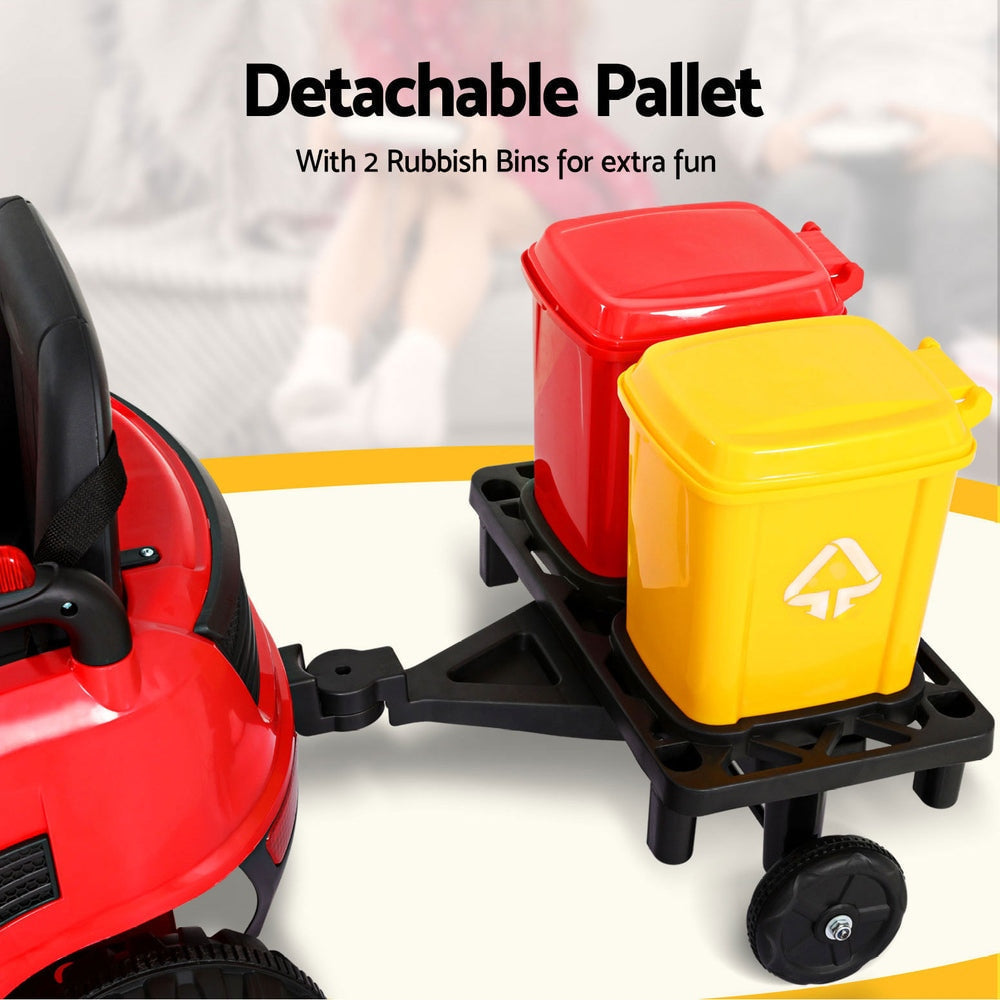 Rigo Kids Electric Sweeper Truck Ride On - Red