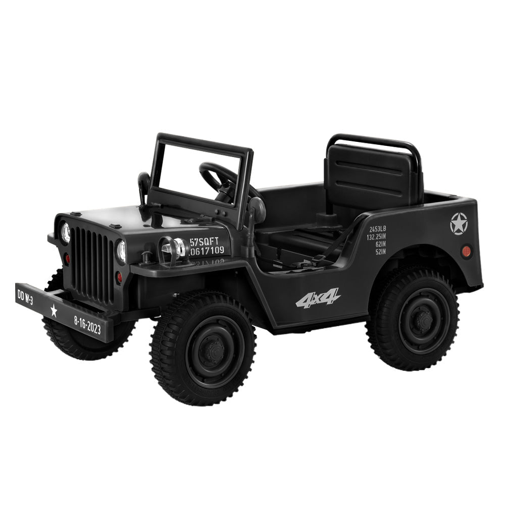 Rigo Kids Off Road Military Ride On Car - Black