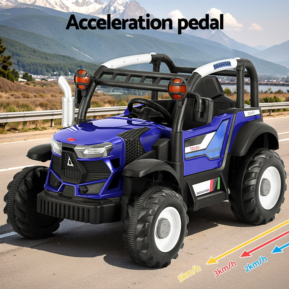 Rigo Kids Off-Road Ride On Jeep with Remote Control in Blue