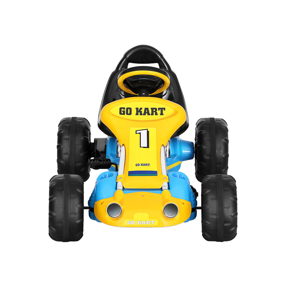 Rigo Kids Pedal Racing Go Kart in Blue