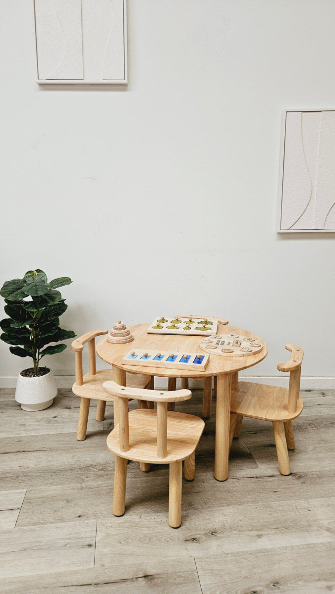 Round table and 4 chairs