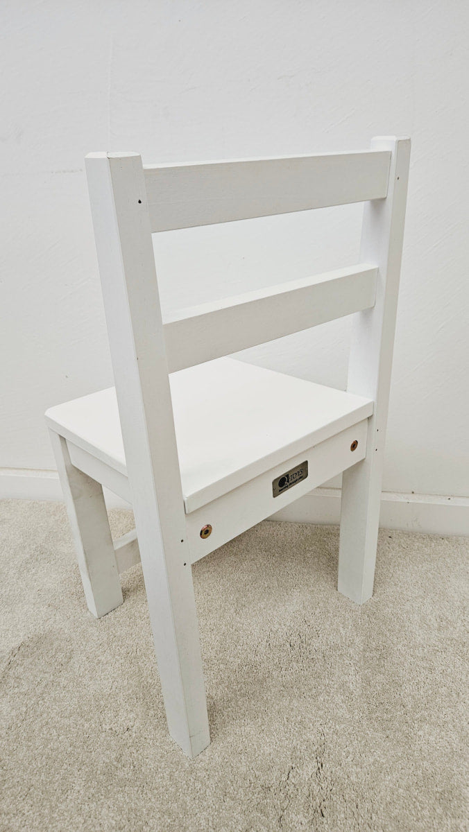 Standard White Timber Kids Table and Chairs