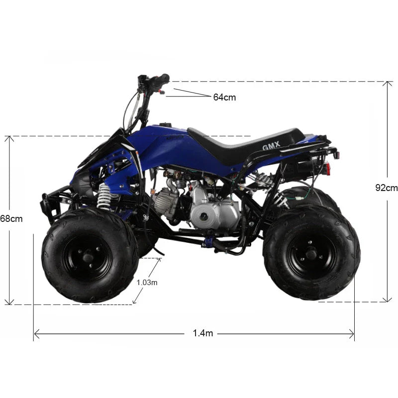 The Beast GMX 110cc Sports Kids Quad Bike - Blue