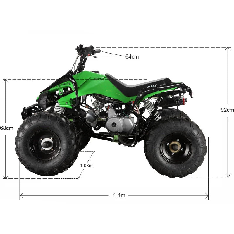 The Beast GMX 110cc Sports Kids Quad Bike - Green