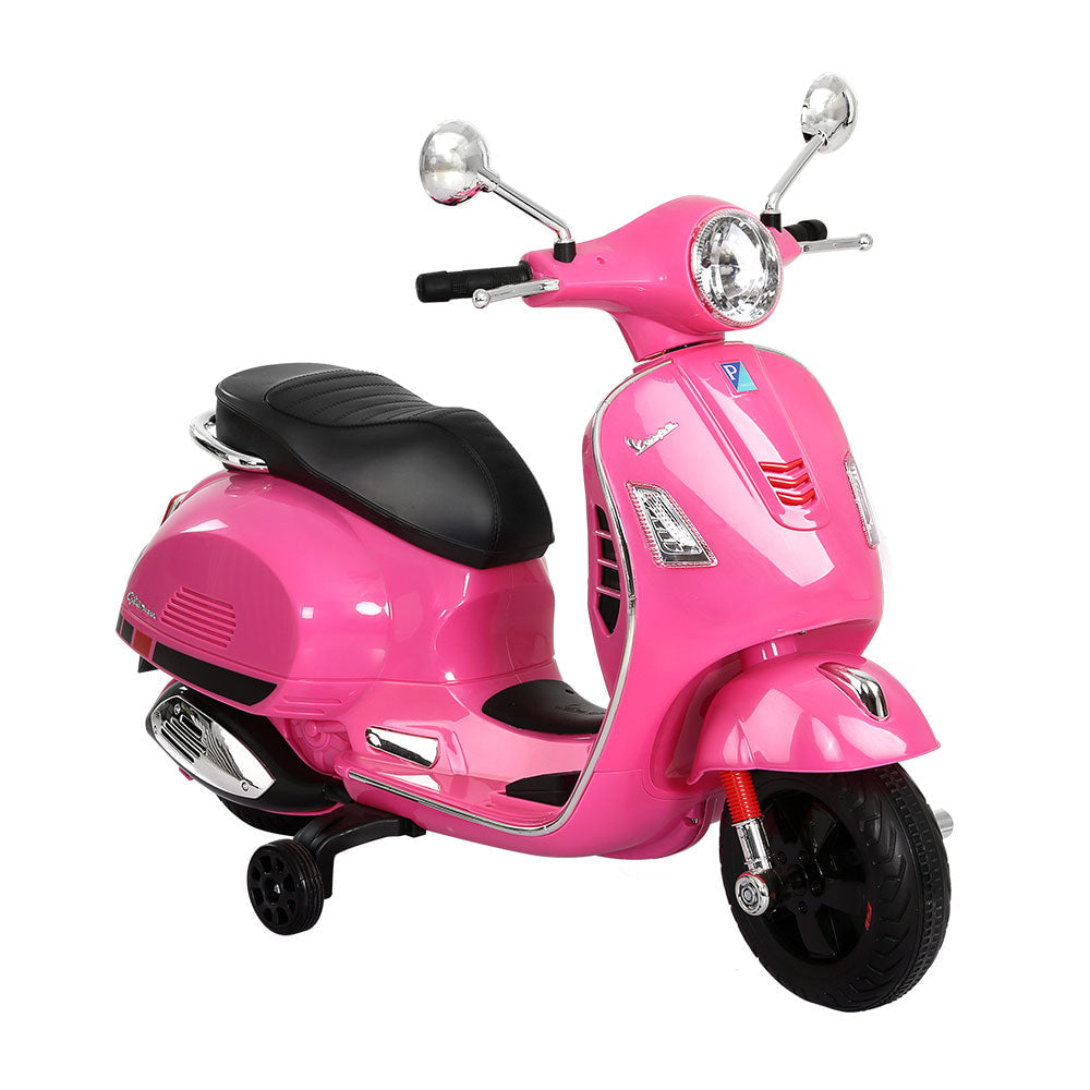 Vespa GTS Kids Electric Ride On Motorbike in Pink