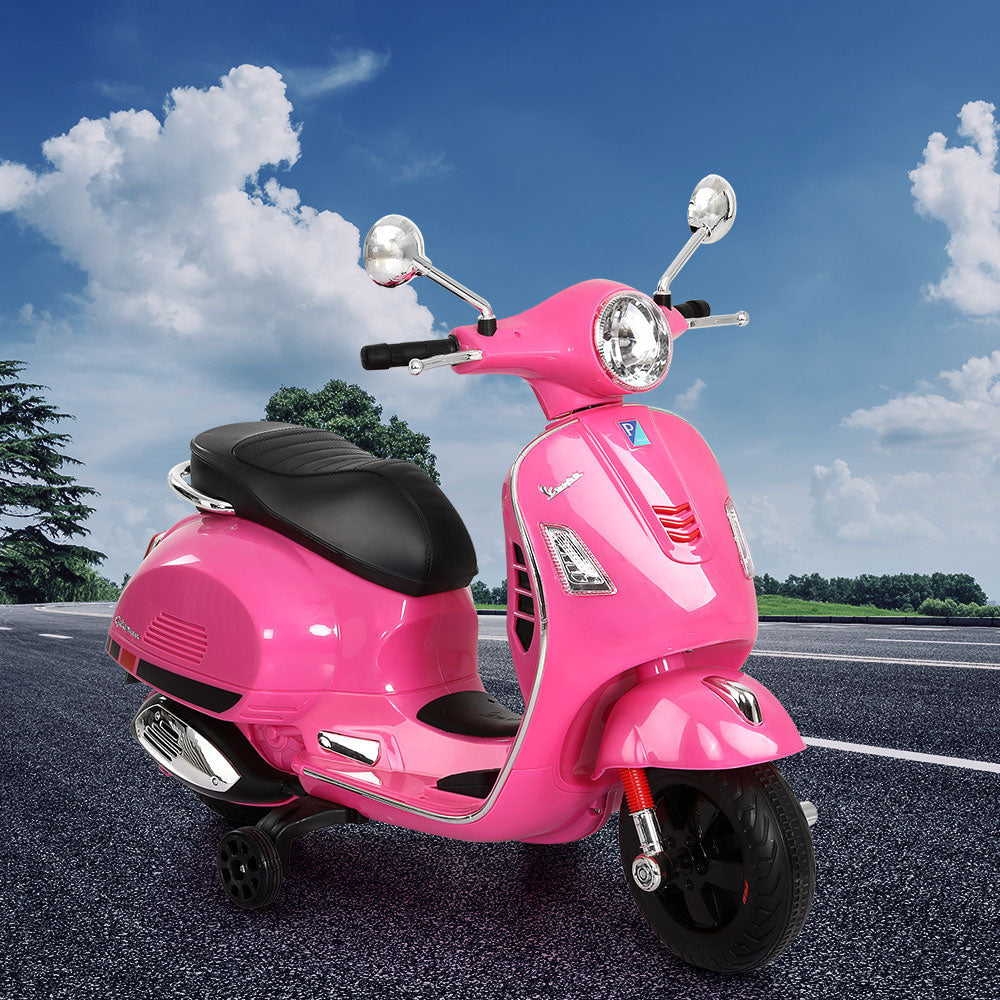 Vespa GTS Kids Electric Ride On Motorbike in Pink