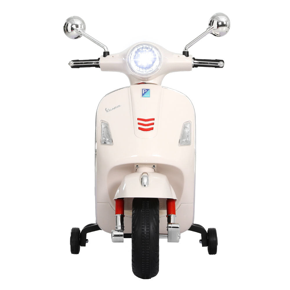 Vespa GTS Kids Electric Ride On Motorbike in White