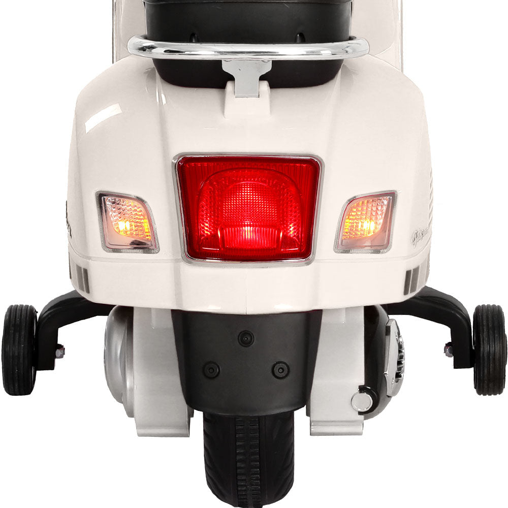 Vespa GTS Kids Electric Ride On Motorbike in White