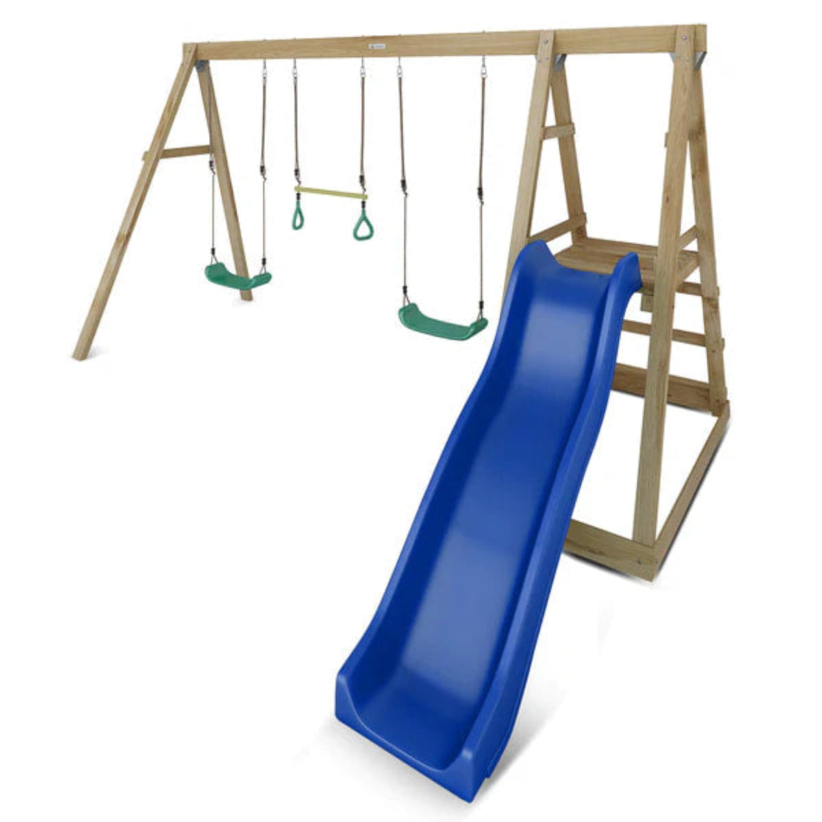 Lifespan Kids Winston 4-Station Timber Swing Set with Slide